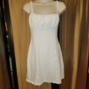 Victoria's Secret White Mini Dress with Fitted Silhouette